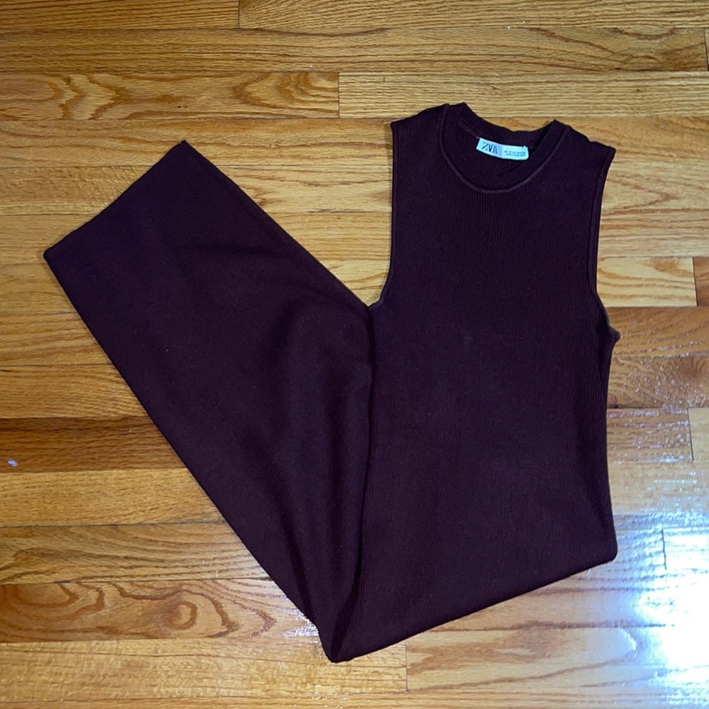 Zara ribbed dress